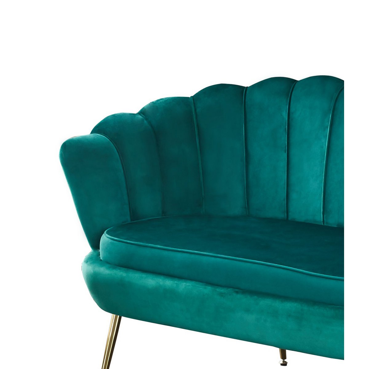 Fluwelen schelpenbank groen