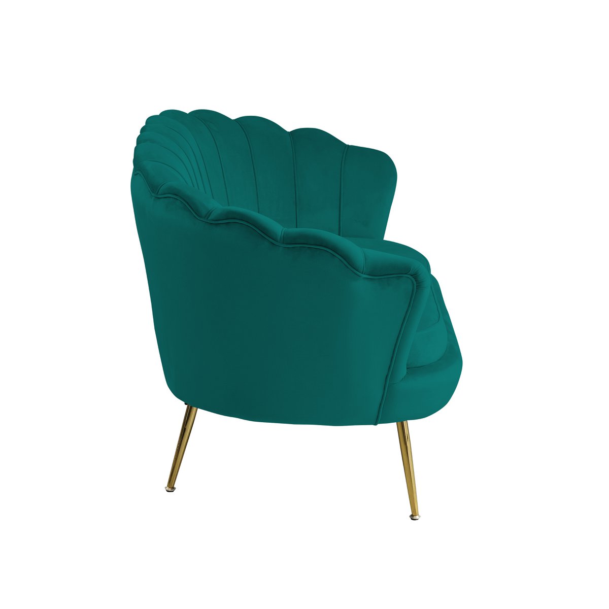 Fluwelen schelpenbank groen