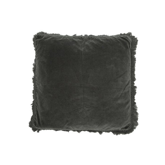 Fluwelen Kussen Rosie donkergrijs 45x45