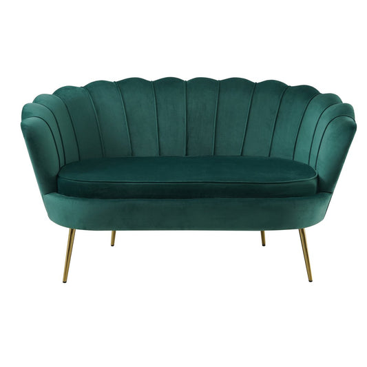 Fluwelen schelpenbank groen